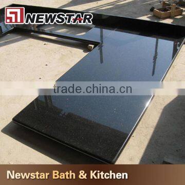 Newstar black galaxy indian granite black mirror kitchen countertops