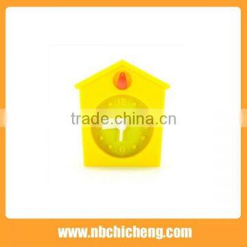 Houses Shape Small Needles Silicone Travel Alarm Clock photo-3