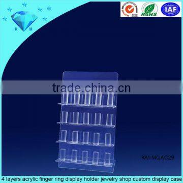 Promotional Good Quality Beautiful Exquisite Transparent Acrylic Finger Ring Display Stand photo-6