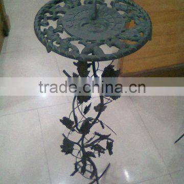 Sundial With Wrought Iron Stand 29.5" 1702