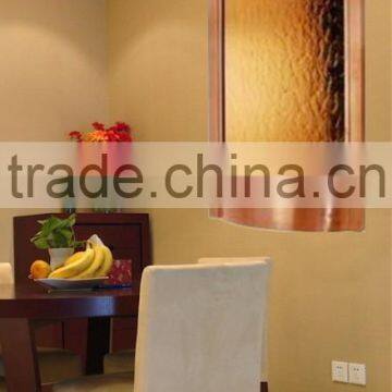 Indoor Hanging Water Wall Stainless Steel Decorative Mirror Glass photo-3