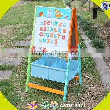 2017 Wholesale Kids Wooden Chalkboard Easel Portable Children Wooden Chalkboard Easel Best Wooden Chalkboard Easel W12B102 photo-3