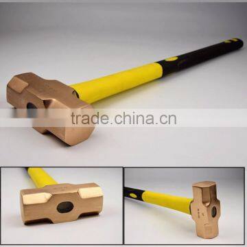 Brass spanner wrench slogging hammering tools with fiberglass handle