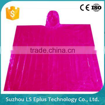 Suzhou Custom Printed Rain Ponchos, Customized Logo Rain Coat, LDPE Rancoat LS Eplus photo-5