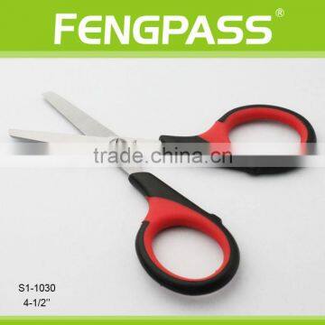 S1-1030 4.5" 2Cr13 Stainless Steel Blade With PP+TPR Plastic Handle Low Price Scissors photo-2