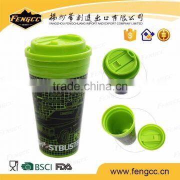 Eco-Friendly hdpe Personalized travelling coffee plastic cup