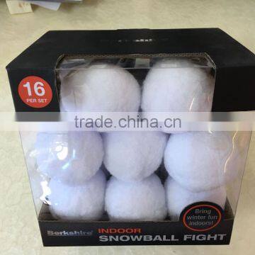 White Artificial Polypropylene High Elastic Indoor Snowball Soft and FluffySnowball photo-2