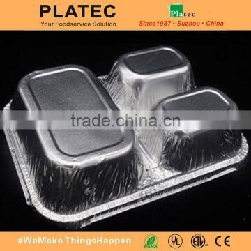 Oven and Microwave Safe Flight Meal Aluminum Tray With Compartments photo-3