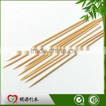 Custom bbq bamboo barbeque eco-friendly natural different logo with skewer