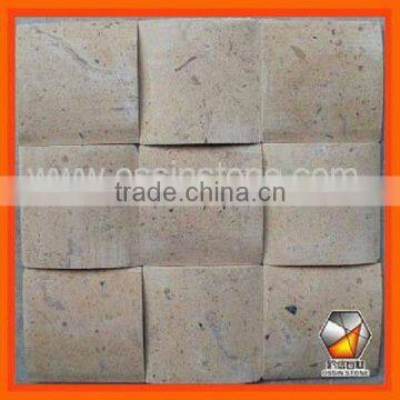 Yellow China Travertine Mosaic M046M