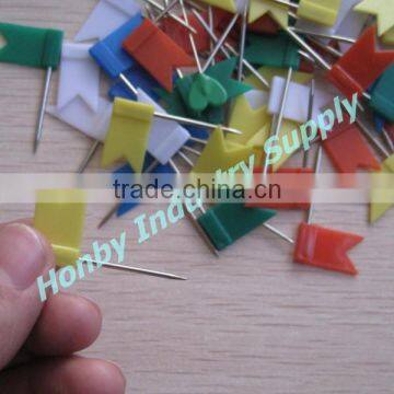 32mm Blue Green Yellow Red White Color Marker Push Map Flag Pins