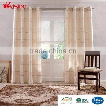 Stripe jacquard curtains for living room,polyester curtain, luxury curtain for decorate