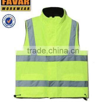 winter wadded high-visibility safety vest