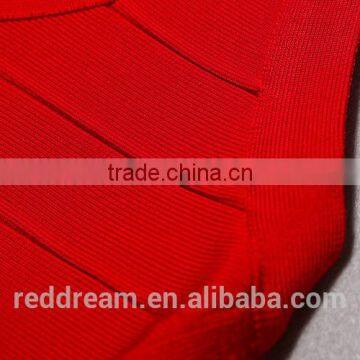 2015 Wholesale Lady's Latest Sexy Summer Party Fashion Casual Bandage Dress With Black and Red Color One-piece Woman DressH1271 photo-6