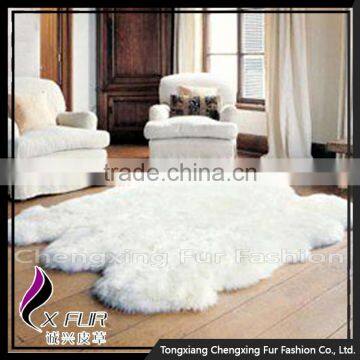 CX-D-110 Luxury Colorful Handmade Sheep Fur Carpet for Home Use with High Quality