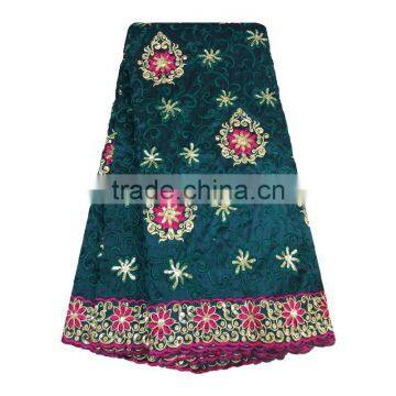 2017 India Hot Selling Lace Cheap Price Raw Silk George Wrappers photo-5