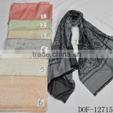 Spring New Hot Leopard Jacquard Scarf 100%viscose photo-3