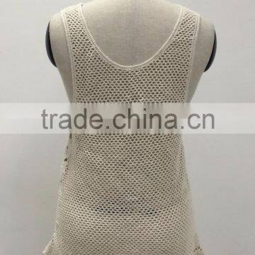Wholesale Ladies Crochet Cotton Tank Top photo-2
