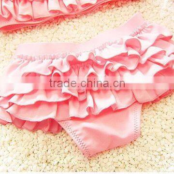 Romantic Purple Swimsuit Two Piece Set Ruffled Bikini Summer Beach Wear photo-5