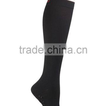 Non-Skid Flatknit Micro Fiber Compression Socks