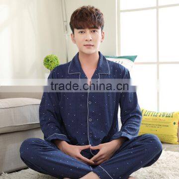 China factory OEM 100% cotton pajamas men winter sleepwear