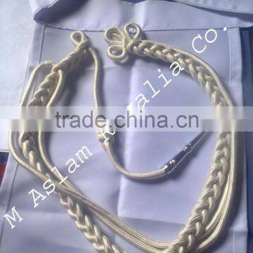 Whit shoulder Cord with scarf,uniform shoulder cord