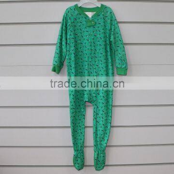 100% Cotton Plain and Full Print Baby Footie Romper With Animal Patch and Embroidery by Snap Opening or Zipper Opening photo-4