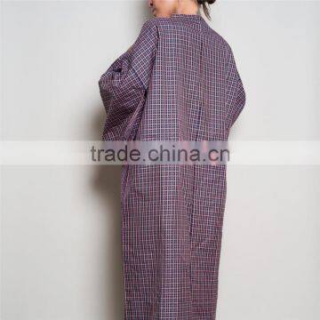 Newest Style Jacket With Squared Neck Haori Full Textured Yarn Dye Silk Kimono photo-2