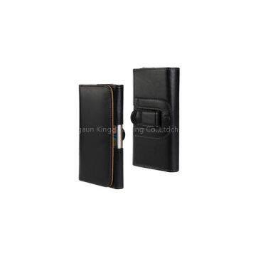 PU Leather Hanging Waist Belt Pouch Flip Universal Phone Case