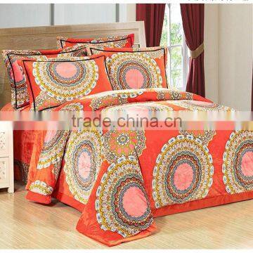 100%polyester Printed Comfortable Flannel Bed Sheet Set