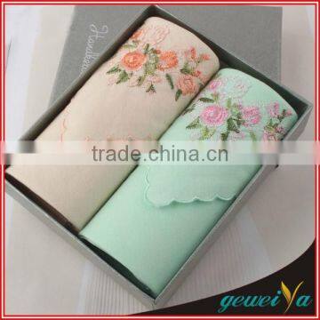 High Quality Cotton Hand Embroidery Handkerchief