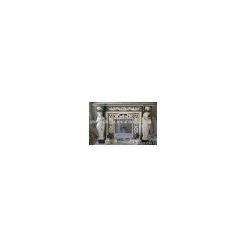 marble fireplace mantel