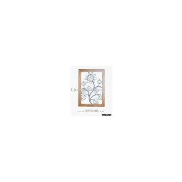 JT8A101-034 Iron wall decor with bamboo frame