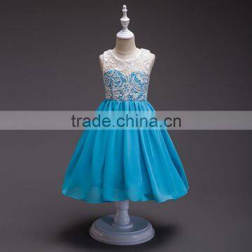 New arrival wholesale price modern child girl net frock designs chiffon boutique dress