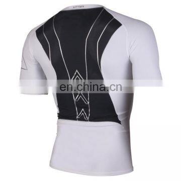 Blank Mma Rash Guard for Players White Color in High Quality photo-5