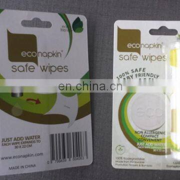 Wholesale Restaurant Magic Compressed Coin Tissue Tablet Compressed Napkin photo-5