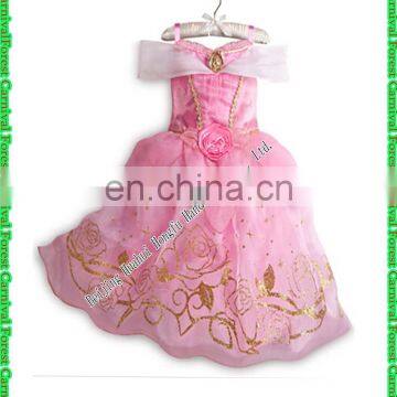 2016 Frozen Elsa Girl Party Dress , The New Children Dress Roses Sleeping Beauty Frozen Elsa ANNA Dress Cartoon 79825-1 photo-5