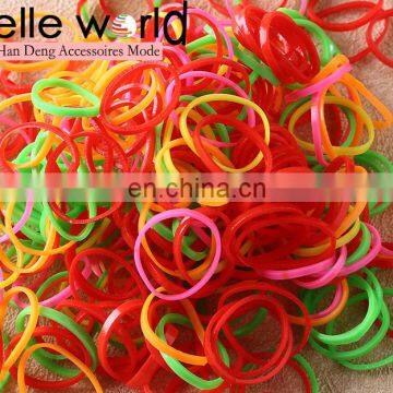 Elastic Hair Bands Braiding Rubber Colour Mix Tiny Poly Small