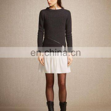 Custom Made Women Fashion Mini White Skirt photo-2