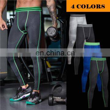 Long Sports pants Athletic Exercise Men Compression Running Tights