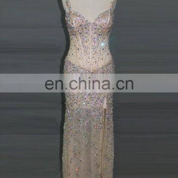 2014 Factory Directly Supply Sexy High Grade Luxury Formal Beaded Evening Dress photo-2