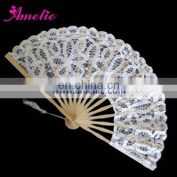 Romantic 27cm wedding lace fan