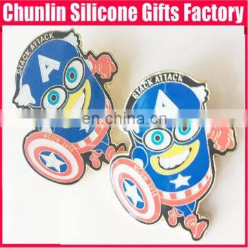 Carved Lapel Pin With Resin photo-5