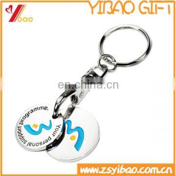 Customize Personality Keychain Zinc alloy metal Keychain Coin Holder Rotating Keychain