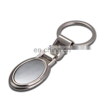 wholesale oval blank metal keychain with printing and epoxy gel cover custom made