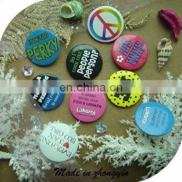 Fancy Tin Button Badge With Pin