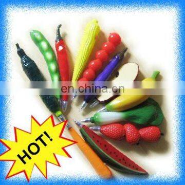 novelty fruit and vegetable ball pen with magnet