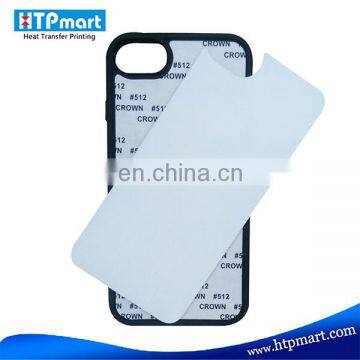 2D Sublimation Phone Case Custom, Hard PC Soft TPU Rubber Sublimation Cover for ipohone7