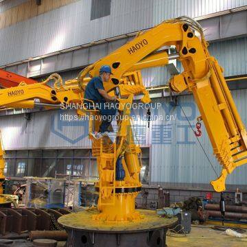 HAOYO Foldable Marine Crane Made in China Marine Ship Crane Deck Crane