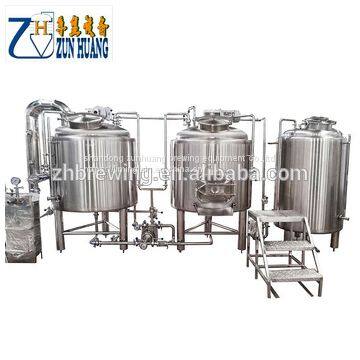 ZHET- 500L barley malt fermented equipment draft beer brewing equipment for sale